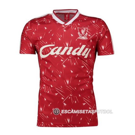 Camiseta Liverpool Candy 1ª Retro 1989-1991 - Haga un click en la imagen para cerrar